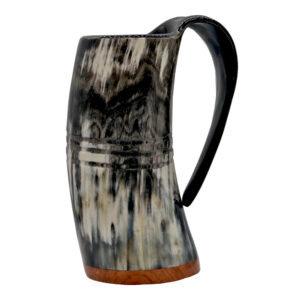 Viking Ox Horn Drinking Tankard
