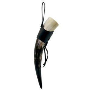 Viking Drinking Horn with Belt Holder
