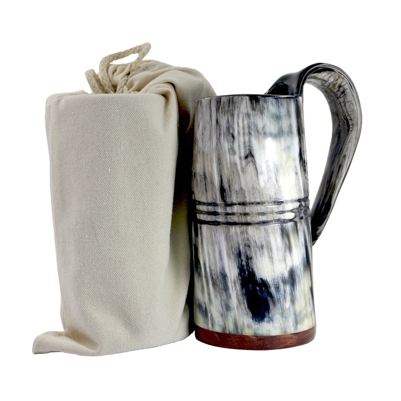 Ox Horn Beer Tankard 2 Ox Horn Beer Tankard - Image 2