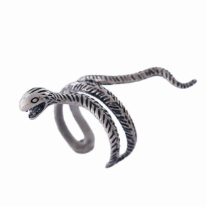 Ancient Serpent Ring in 925 Silver