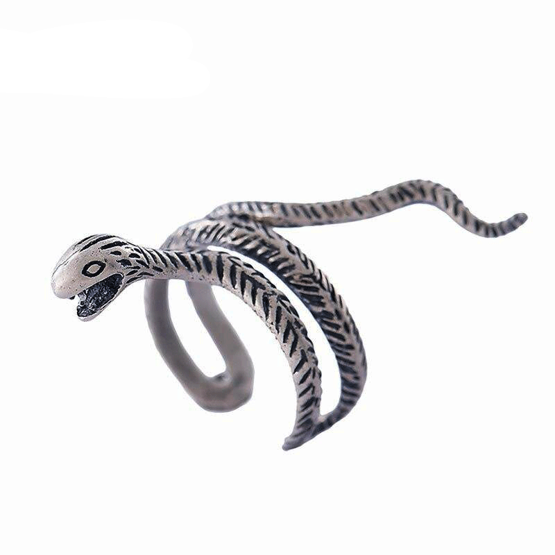 Ancient Serpent Ring in 925 Silver 1 Ancient Serpent Ring in 925 Silver