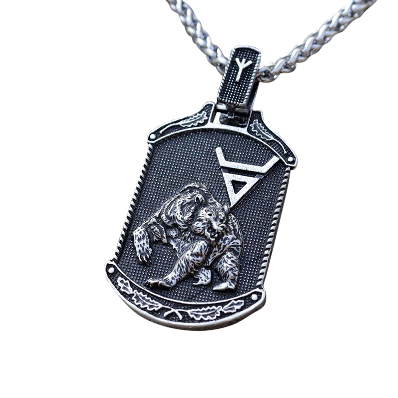 Bear Pendant Viking Necklace 1 Bear Pendant Viking Necklace