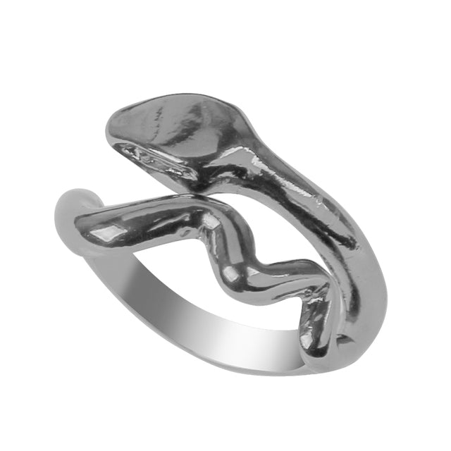 Black and Silver Serpent Ring 2 Black and Silver Serpent Ring - Image 2