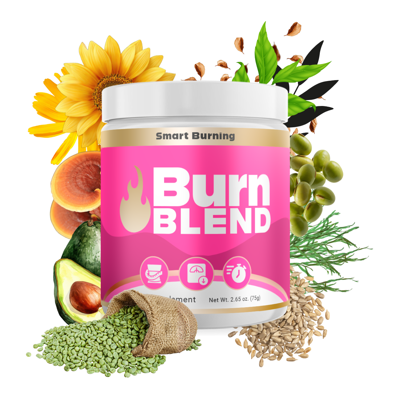 Burn Blend Powder – 75 g Tub 1 Burn Blend Powder – 75 g Tub
