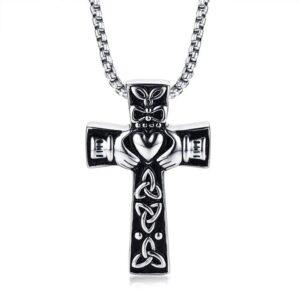 Celtic Cross and Triquetra Necklace