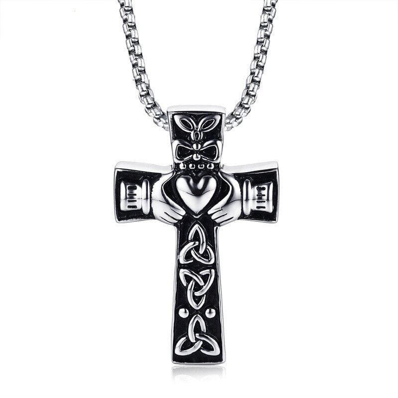Celtic Cross and Triquetra Necklace 1 Celtic Cross and Triquetra Necklace