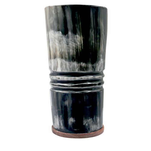 Engraved Viking Ox Horn Cup 1 Engraved Viking Ox Horn Cup