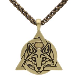 Fenrir Wolf Head Necklace