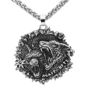 Fenrir Wolf Pendant Necklace