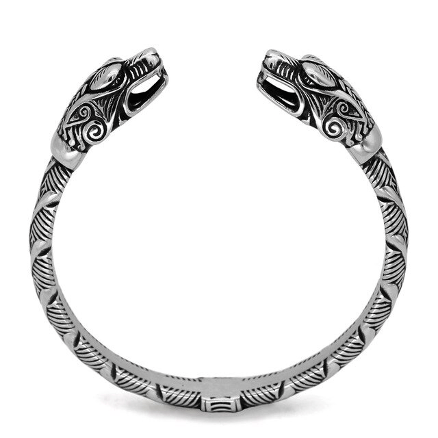 Fenris Wolf Bracelet in Stainless Steel 1 Fenris Wolf Bracelet in Stainless Steel