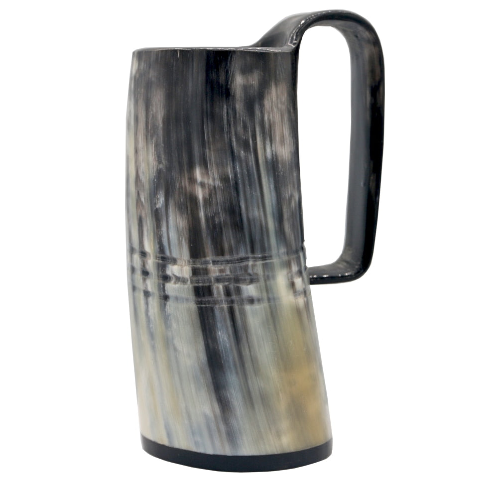 Genuine Ox Horn Viking Mug 1 Genuine Ox Horn Viking Mug