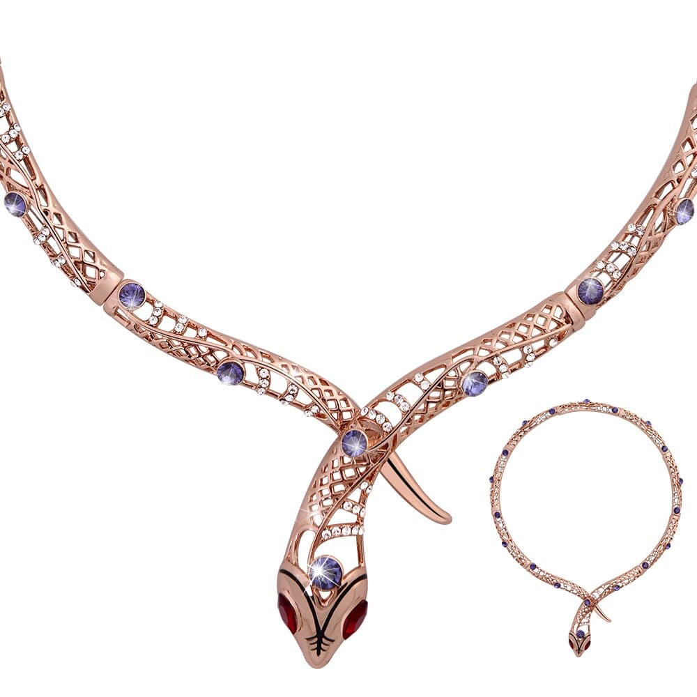 Gold-Tone Serpent Choker Necklace 2 Gold-Tone Serpent Choker Necklace - Image 2