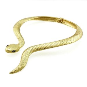 Gold-Tone Serpent Necklace