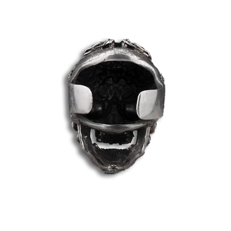 Heahmund Skull Ring in 925 Silver 2 Heahmund Skull Ring in 925 Silver - Image 2