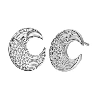 Hugin and Munin Raven Earrings