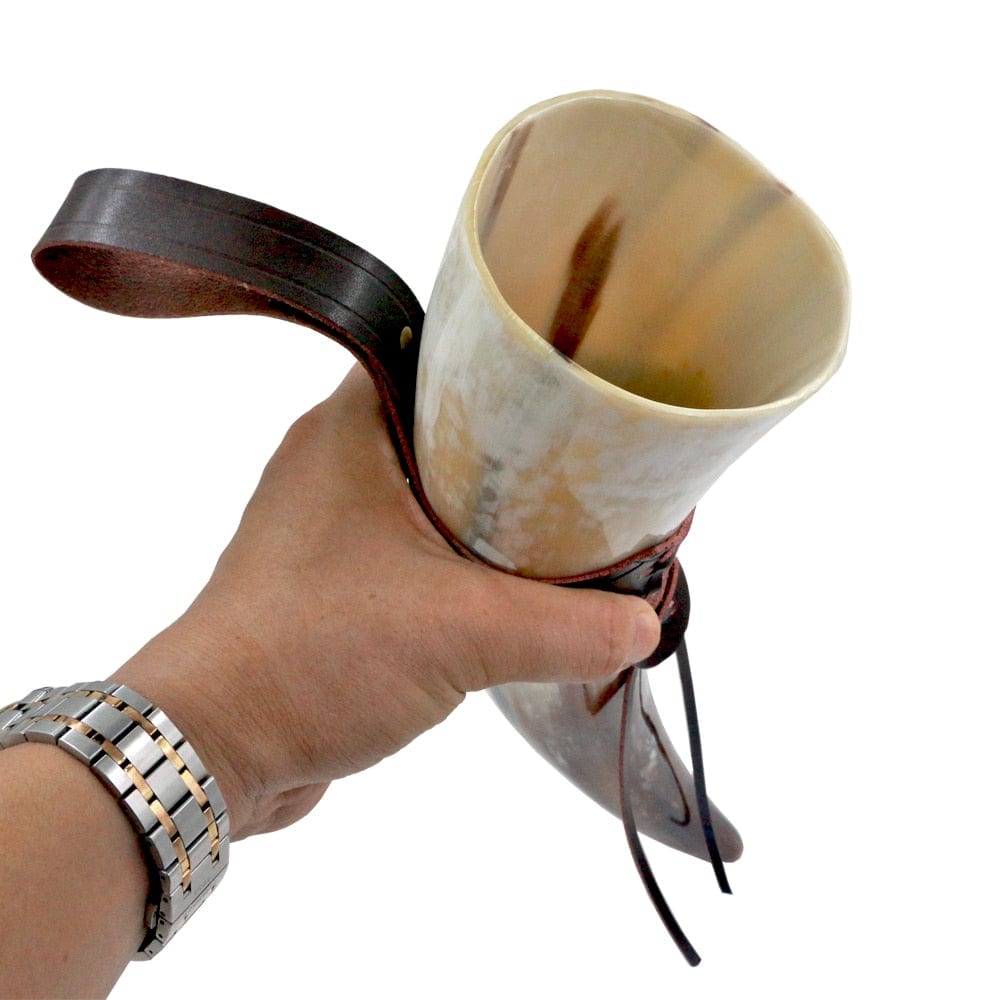 Large Clear Viking Drinking Horn 4 Large Clear Viking Drinking Horn - Image 4