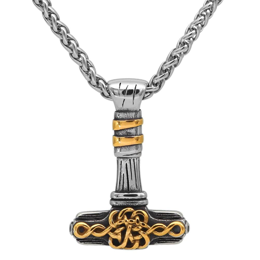 Mjolnir Hammer Necklace in Stainless Steel 1 Mjolnir Hammer Necklace in Stainless Steel