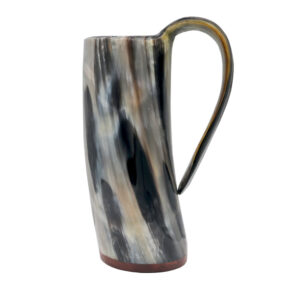 Ox Horn Viking Mug with Handle