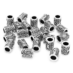 24-Rune Viking Bead in Alloy