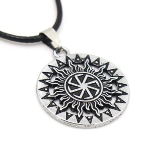 Black Sun Viking Pendant - A Mysterious and Elegant Norse Necklace