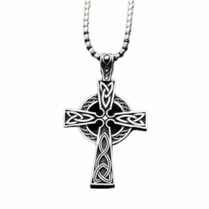 Viking Cross Necklace in Steel