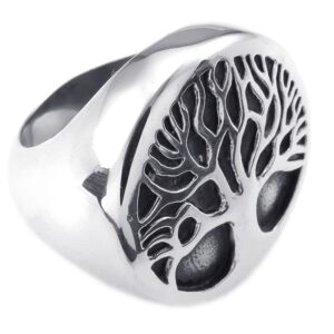 Tree of Life Seal Viking Signet Ring