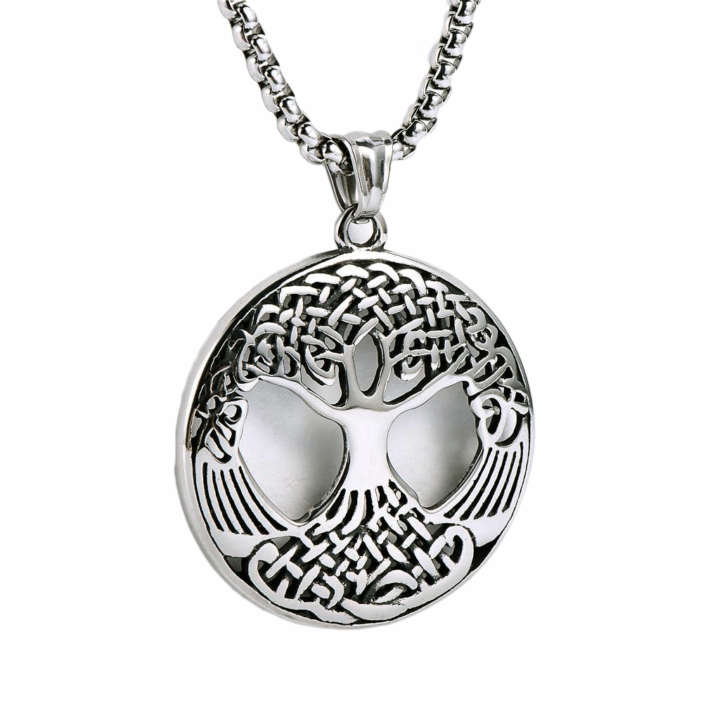 Tree of Life Pendant - Yggdrasil in Stainless Steel 1 Tree of Life Pendant - Yggdrasil in Stainless Steel