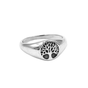 Tree of Life Band Ring in 925 Silver