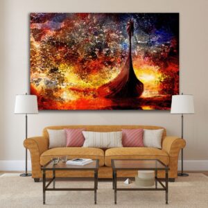 Longship Viking Canvas