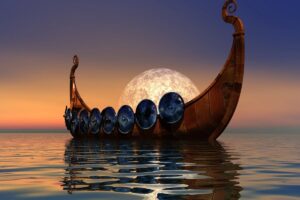 Longship Viking Canvas