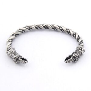 Raven Viking Bracelet in Stainless Steel
