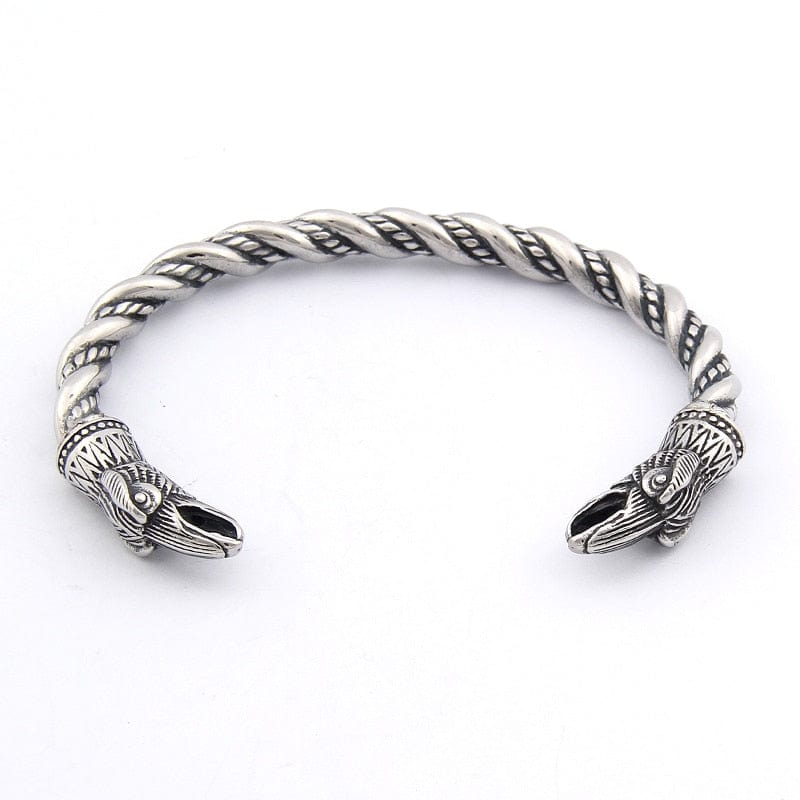 Raven Viking Bracelet in Stainless Steel 1 Raven Viking Bracelet in Stainless Steel