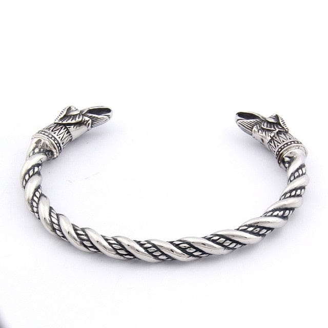 Raven Viking Bracelet in Stainless Steel 2 Raven Viking Bracelet in Stainless Steel - Image 2