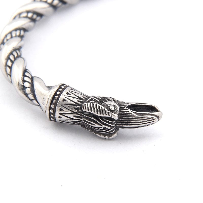 Raven Viking Bracelet in Stainless Steel 3 Raven Viking Bracelet in Stainless Steel - Image 3
