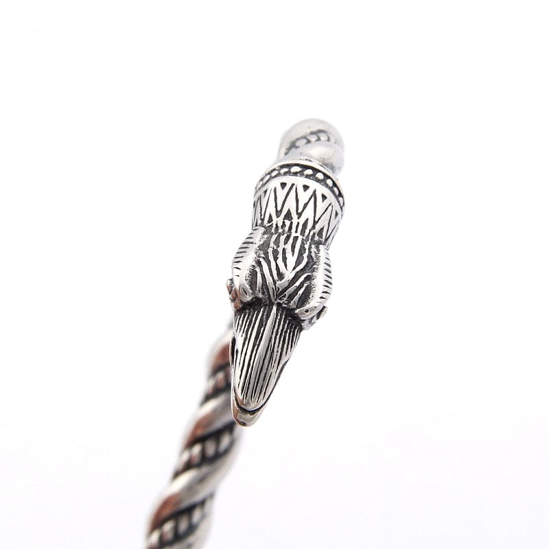 Raven Viking Bracelet in Stainless Steel 4 Raven Viking Bracelet in Stainless Steel - Image 4