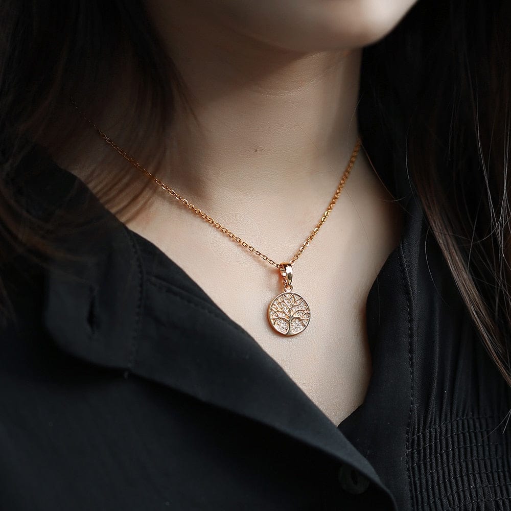 Rose Gold Yggdrasil Necklace 2 Rose Gold Yggdrasil Necklace - Image 2