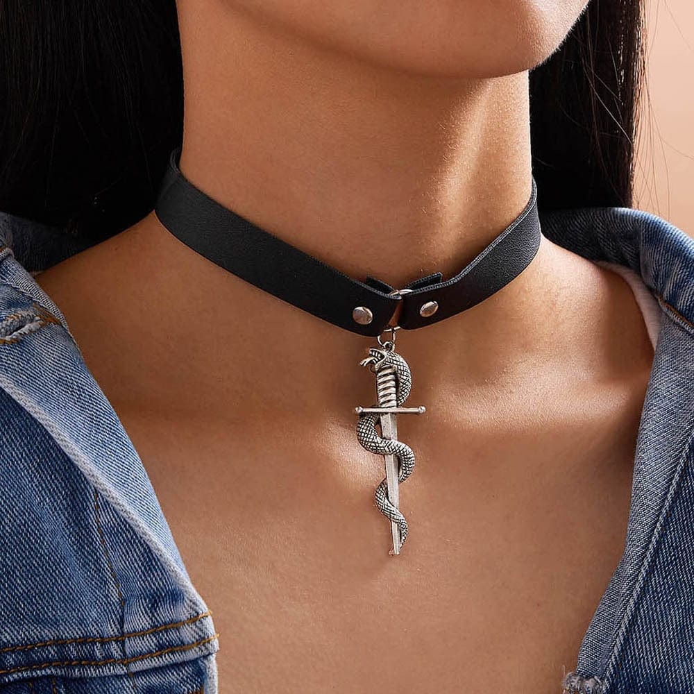 Serpent and Sword Viking Necklace 2 Serpent and Sword Viking Necklace - Image 2
