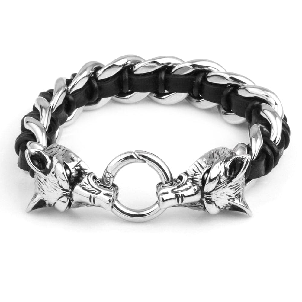 Skoll Wolf Viking Bracelet 1 Skoll Wolf Viking Bracelet