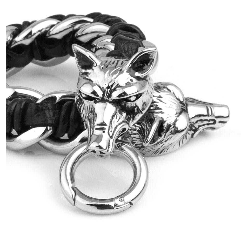 Skoll Wolf Viking Bracelet 2 Skoll Wolf Viking Bracelet - Image 2