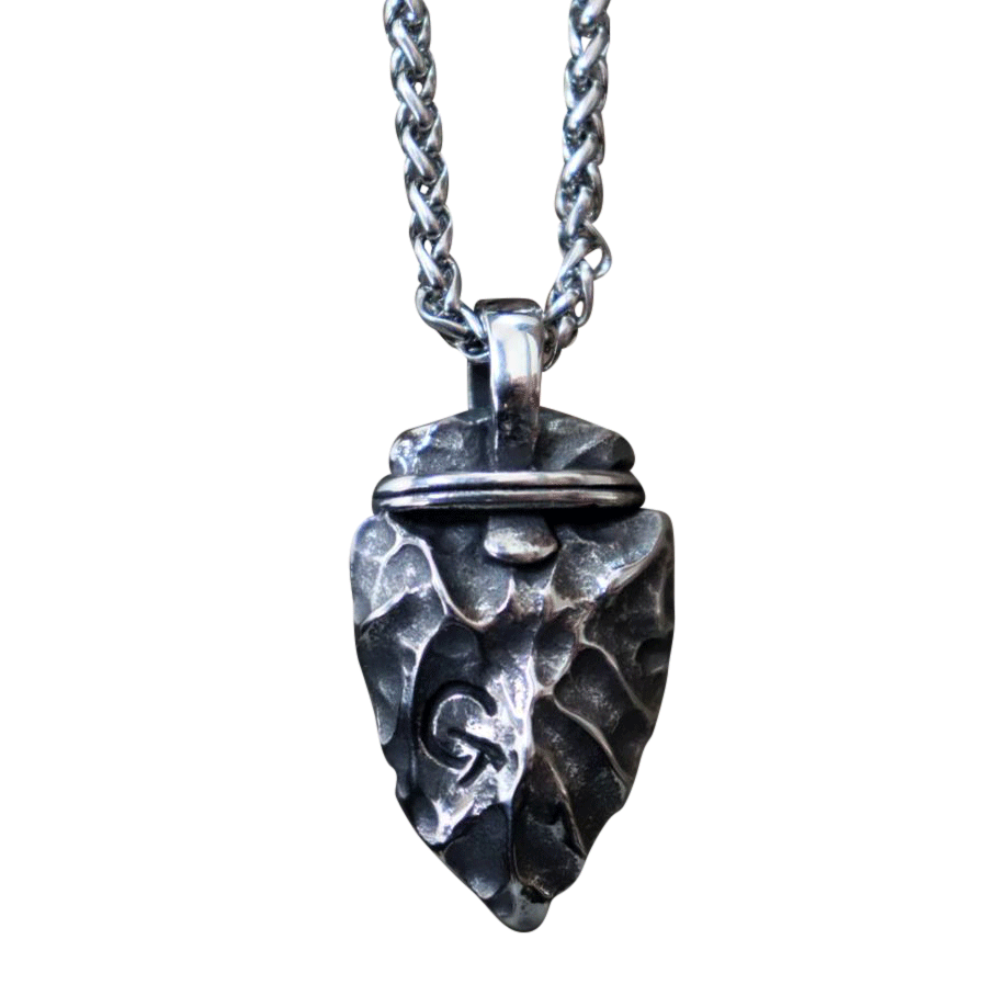Titanium Arrowhead Viking Necklace 1 Titanium Arrowhead Viking Necklace