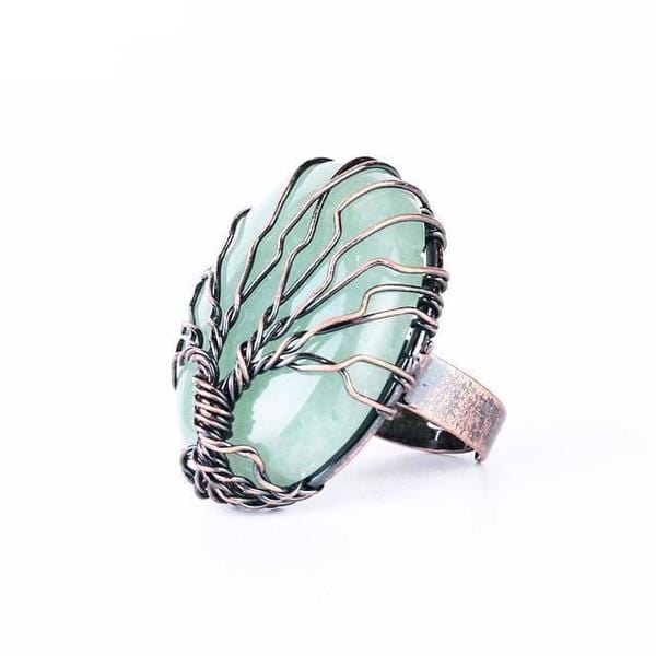 Tree of Life Viking Ring with Stone 1 Tree of Life Viking Ring with Stone
