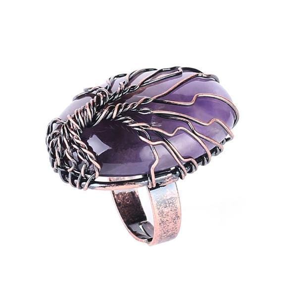 Tree of Life Viking Ring with Stone 2 Tree of Life Viking Ring with Stone - Image 2