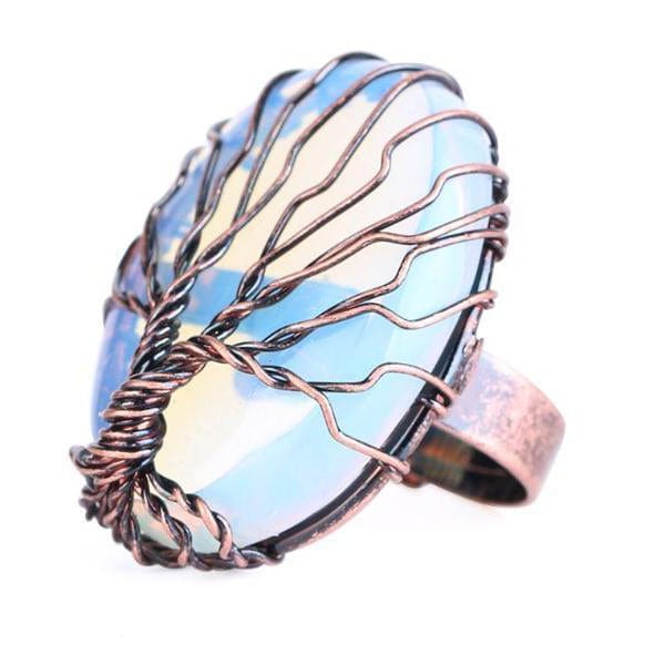Tree of Life Viking Ring with Stone 3 Tree of Life Viking Ring with Stone - Image 3