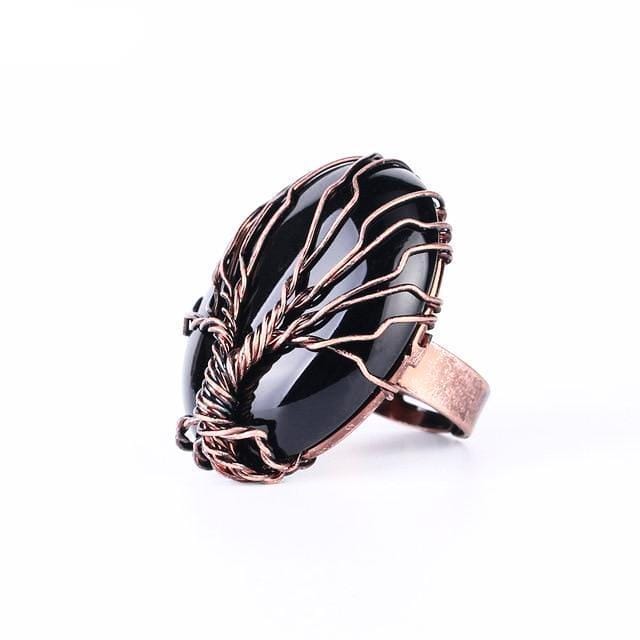 Tree of Life Viking Ring with Stone 5 Tree of Life Viking Ring with Stone - Image 5