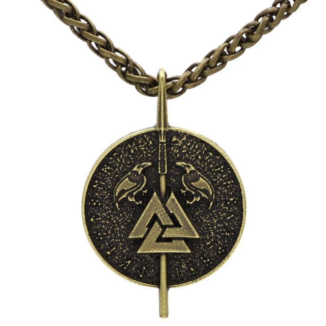 Valknut and Ravens Steel Pendant 2 Valknut and Ravens Steel Pendant - Image 2