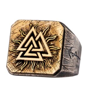 Valknut Viking Ring in 925 Silver