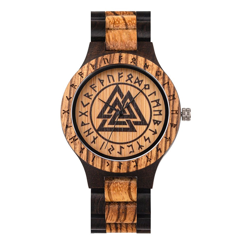 Valknut Wooden Viking Watch 1 Valknut Wooden Viking Watch