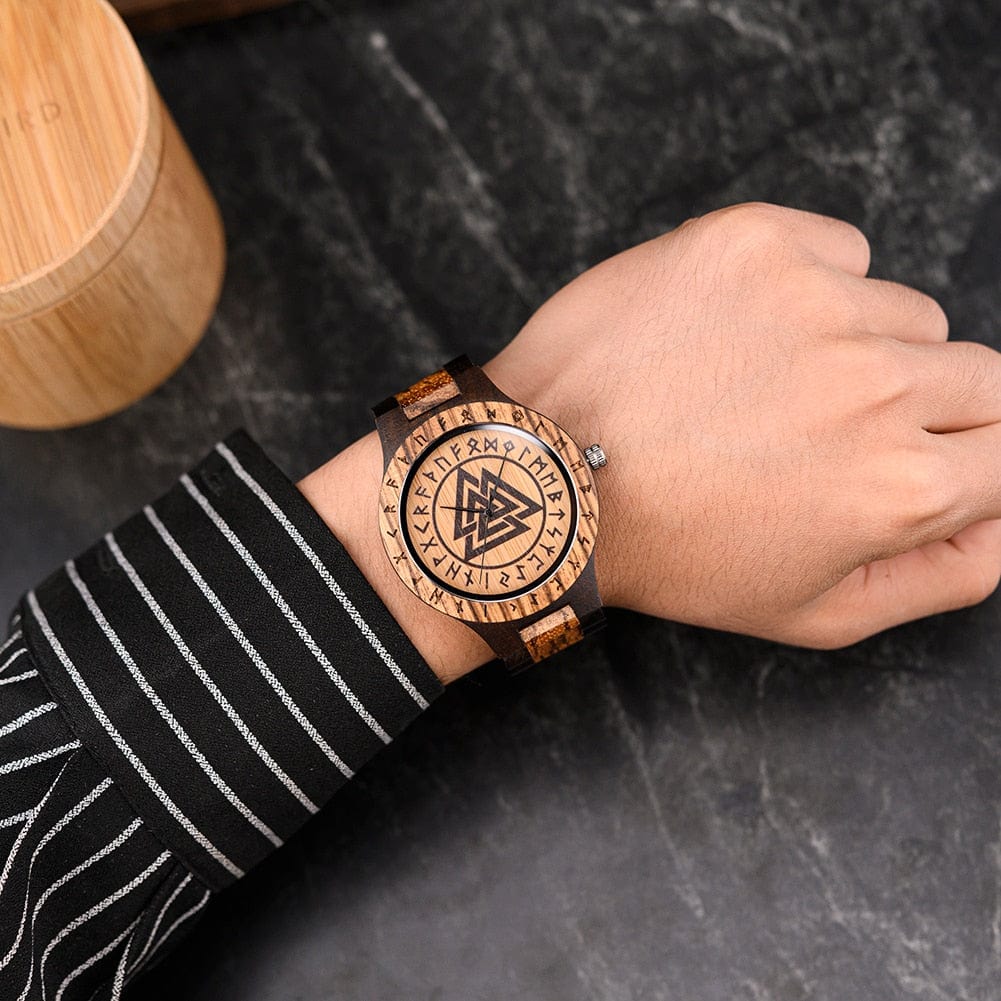 Valknut Wooden Viking Watch 2 Valknut Wooden Viking Watch - Image 2