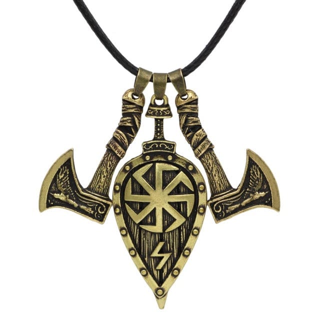 Viking Axe and Shield Necklace 2 Viking Axe and Shield Necklace - Image 2