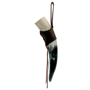 Viking Drinking Horn with Leather Strap